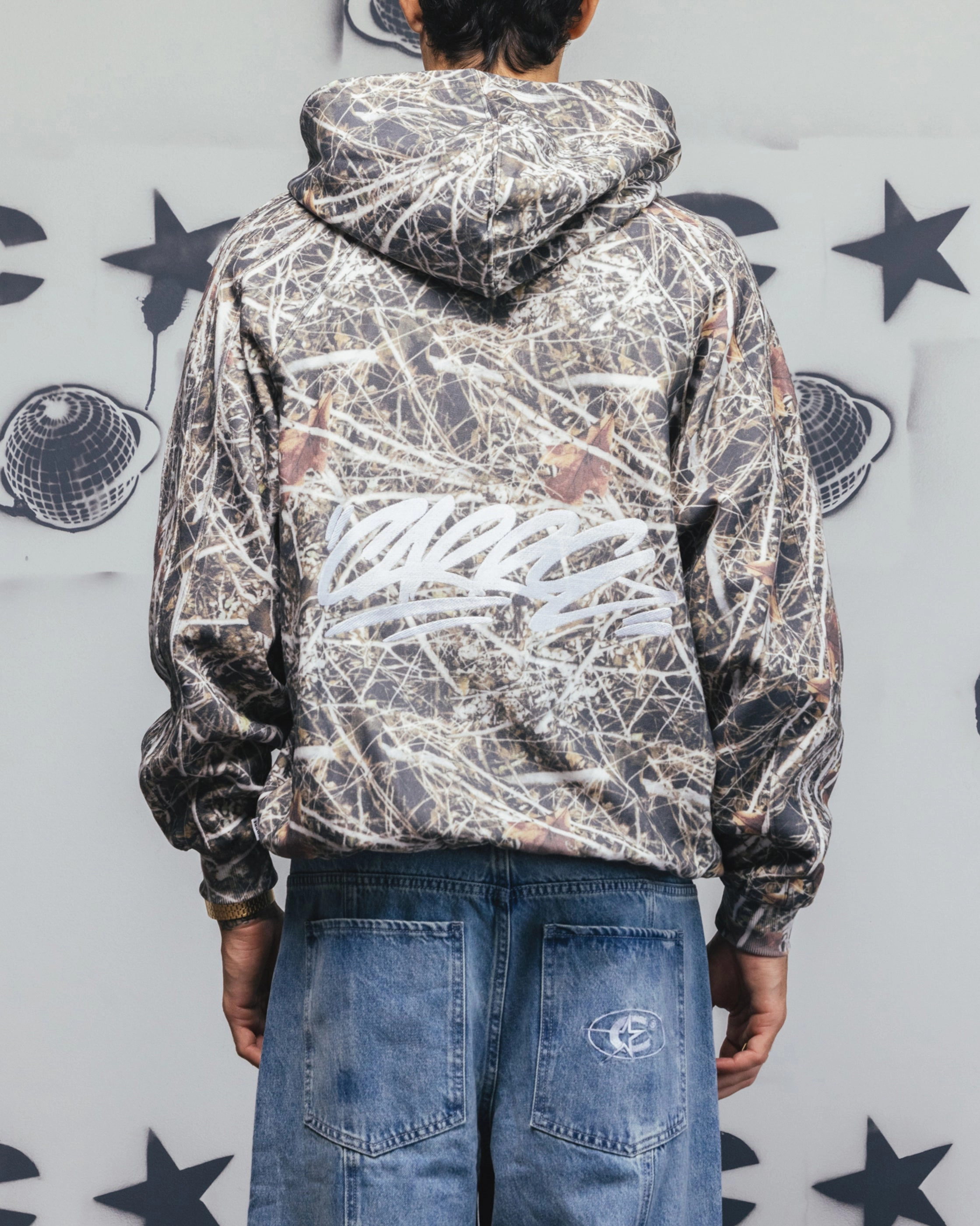 Carre Grit Zip Hoodie Real Tree Camo crew neck