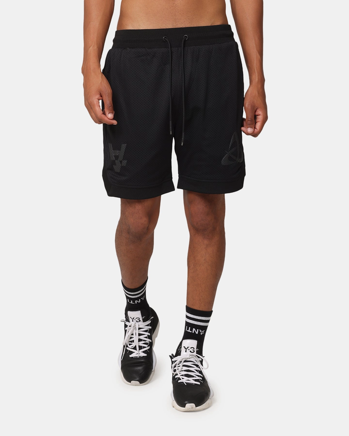 The Anti Order Atomic Basketball Shorts Black Anti Pilling Fabric