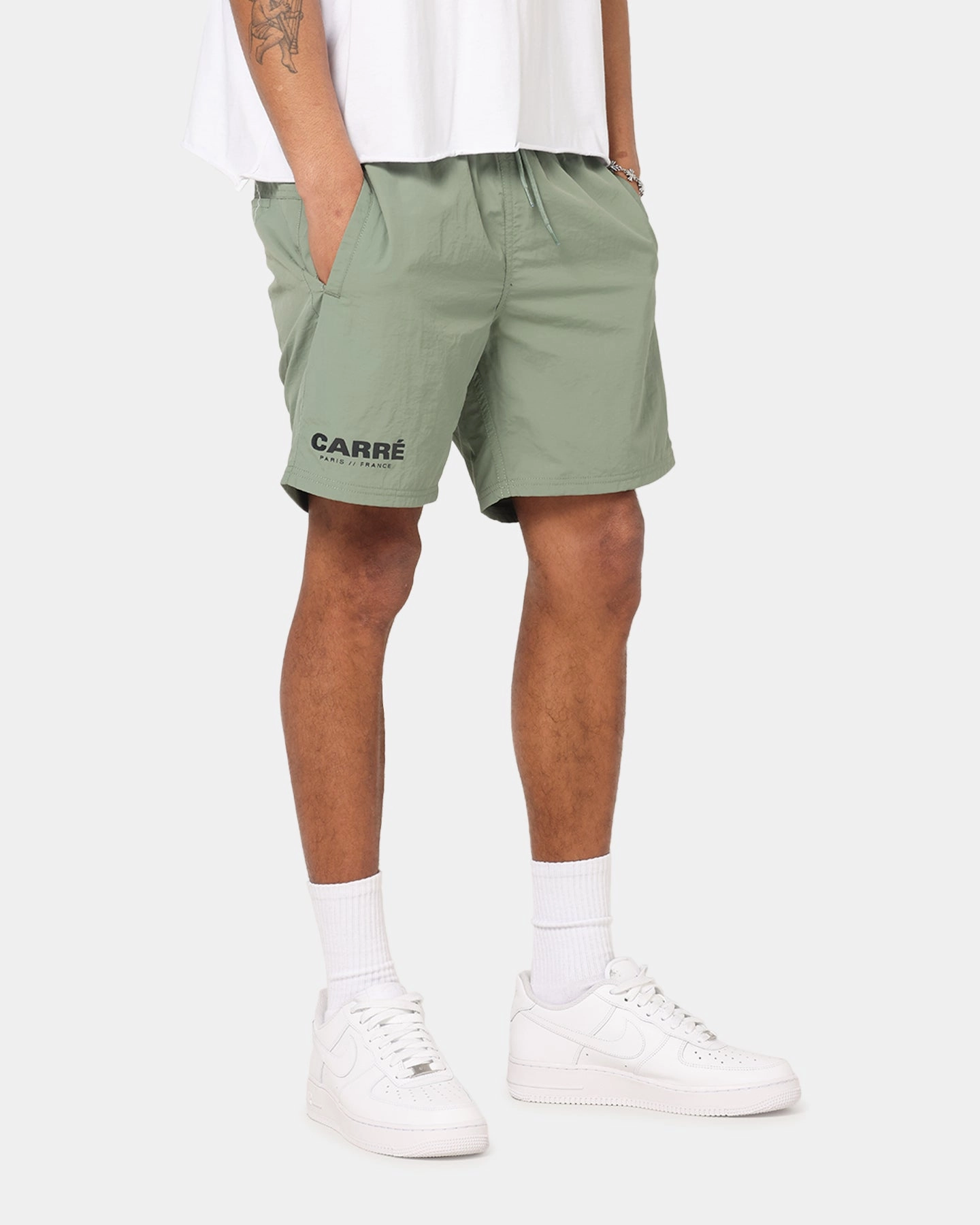 Carre Motion Beach Shorts Khaki UPFProtection Trend Essential