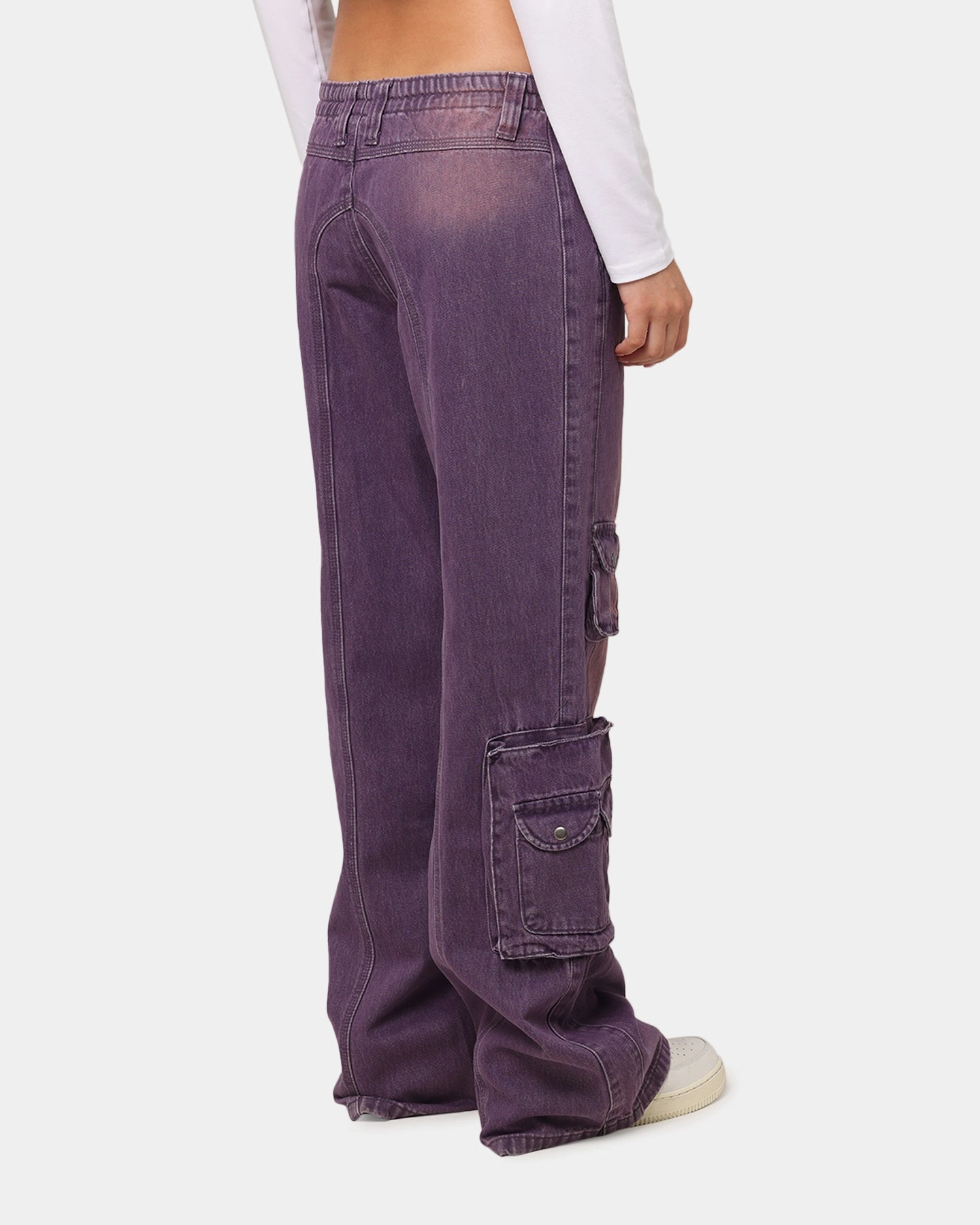 XXIII Women's Corporal Cargo Jeans Purple Breathable wear