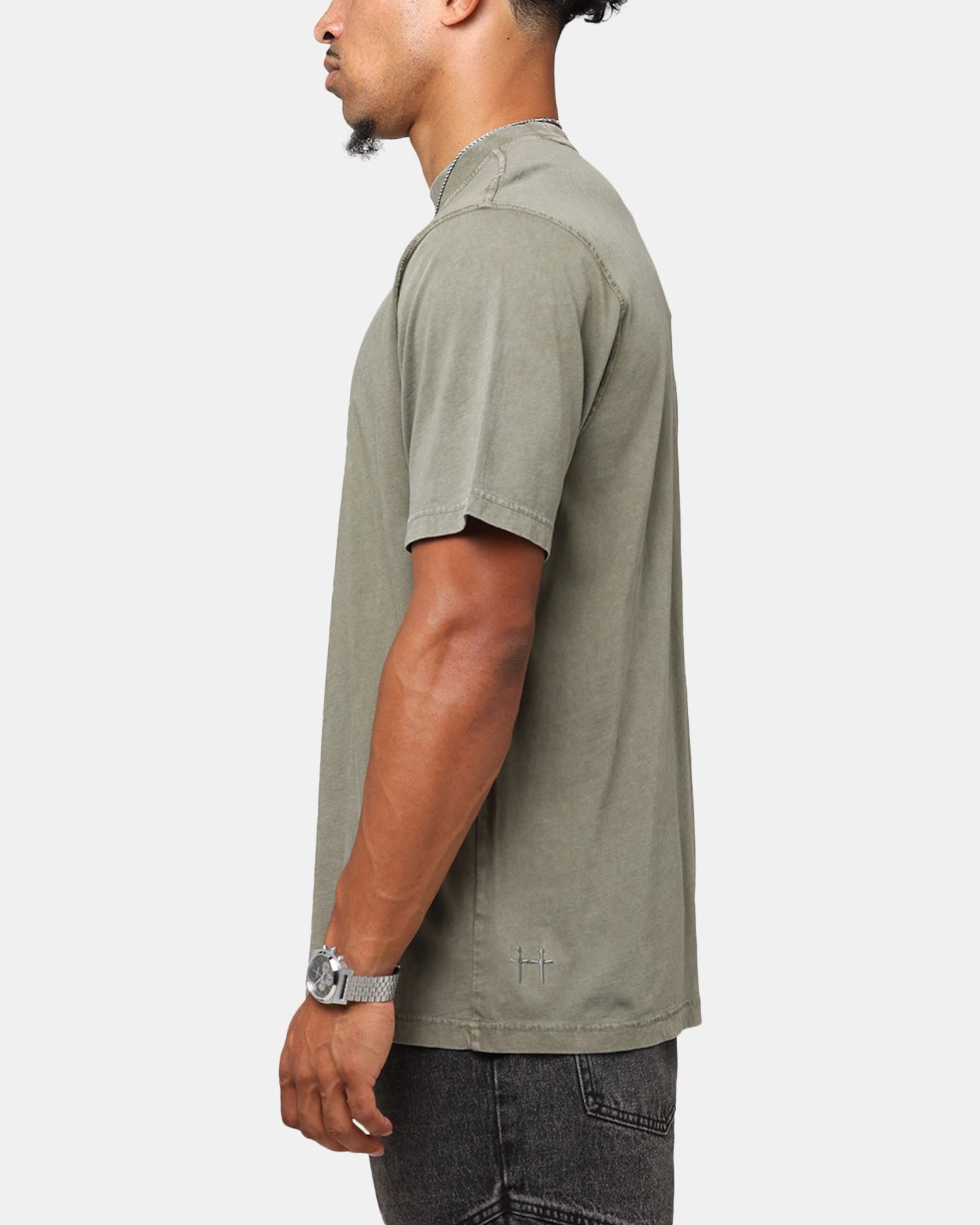 Saint Morta Vintage T-Shirt Washed Dark Khaki Streetwear