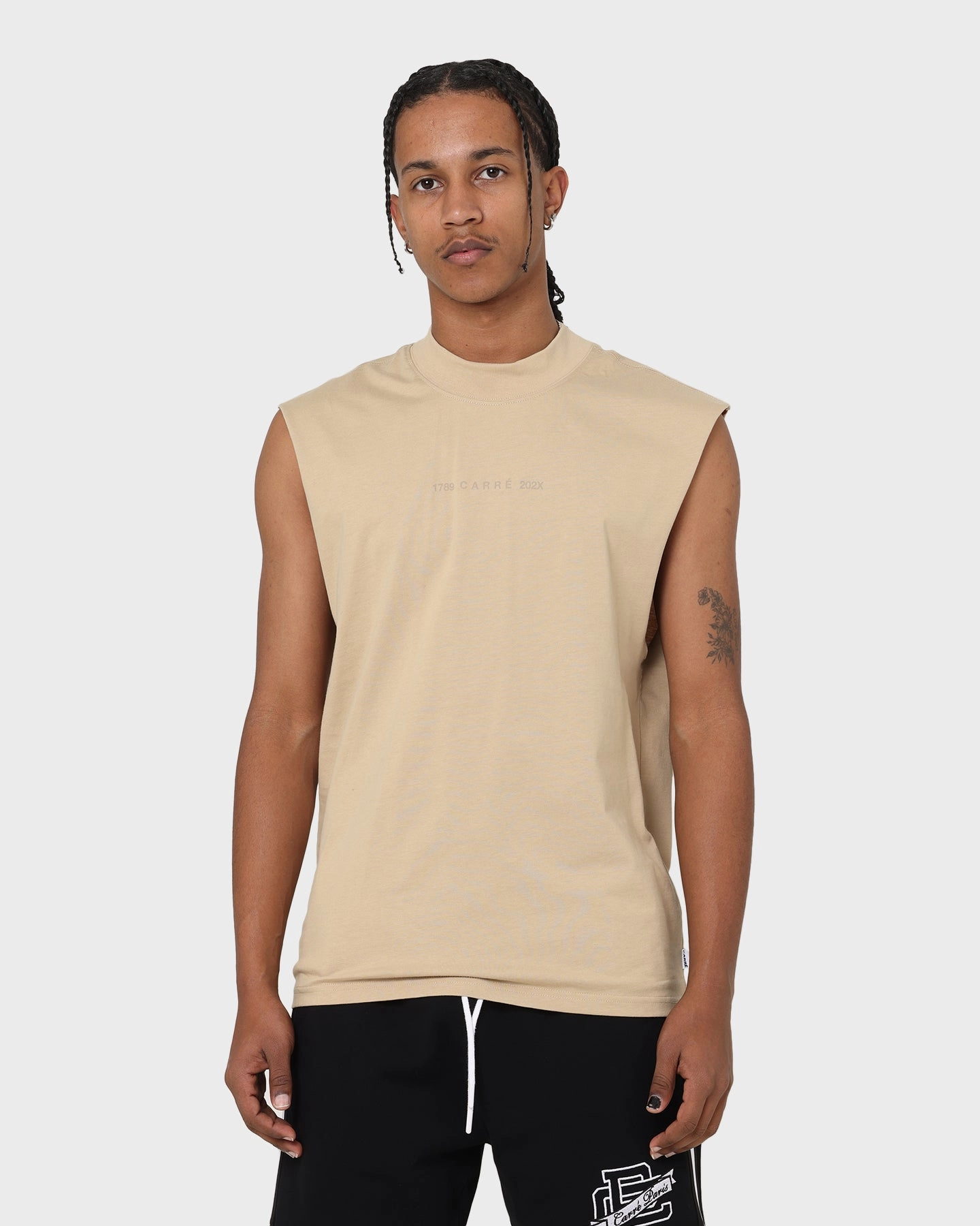 Carr?? 202x Muscle T-Shirt Stone Cozy Style Anti Bacterial Treatment