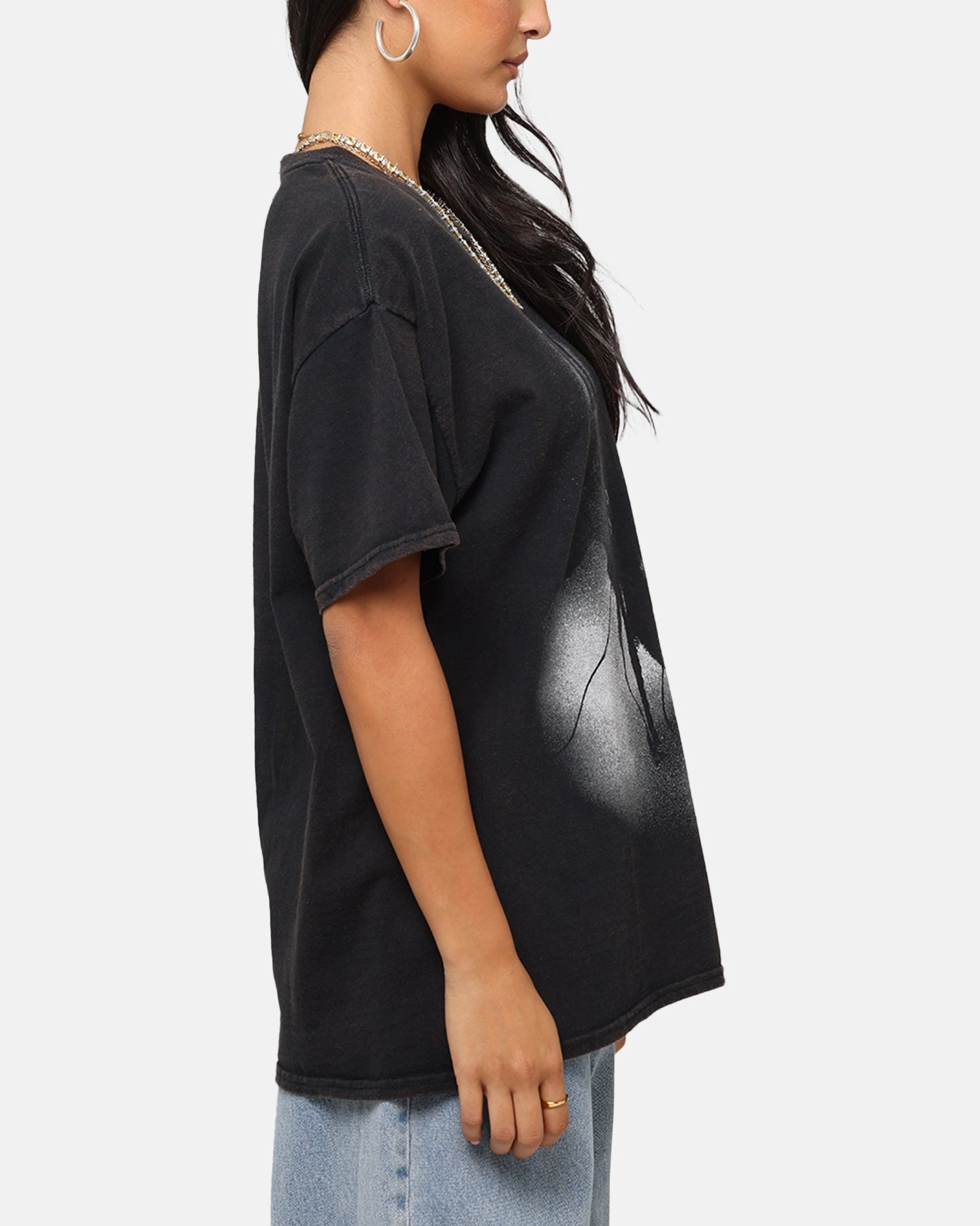 Eye-Catching Soft Touch Poppy Poppy T-Shirt Black Vintage