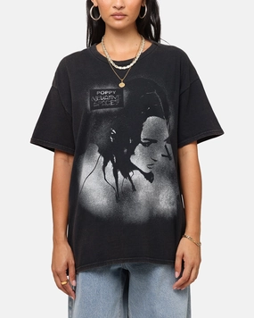 Daily Casual Poppy Poppy T-Shirt Black Vintage