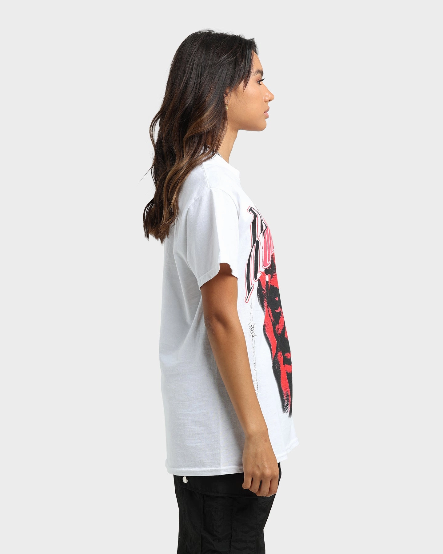 Weekend Wear Rodman Brand Barbwire Pink Vintage T-Shirt White