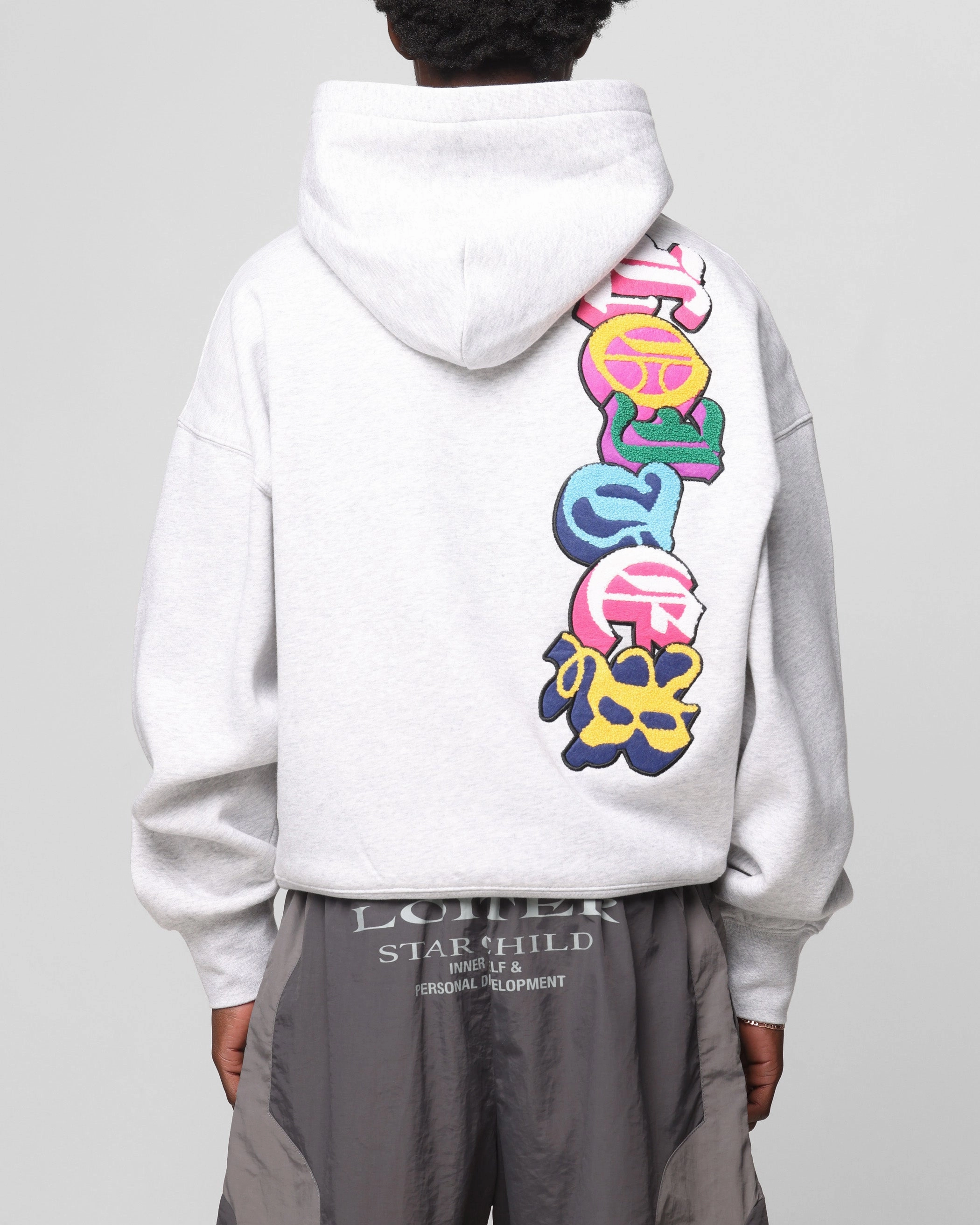 Daily Comfort Flexible Waistband Loiter Chenille Premium Hoodie Grey Marle