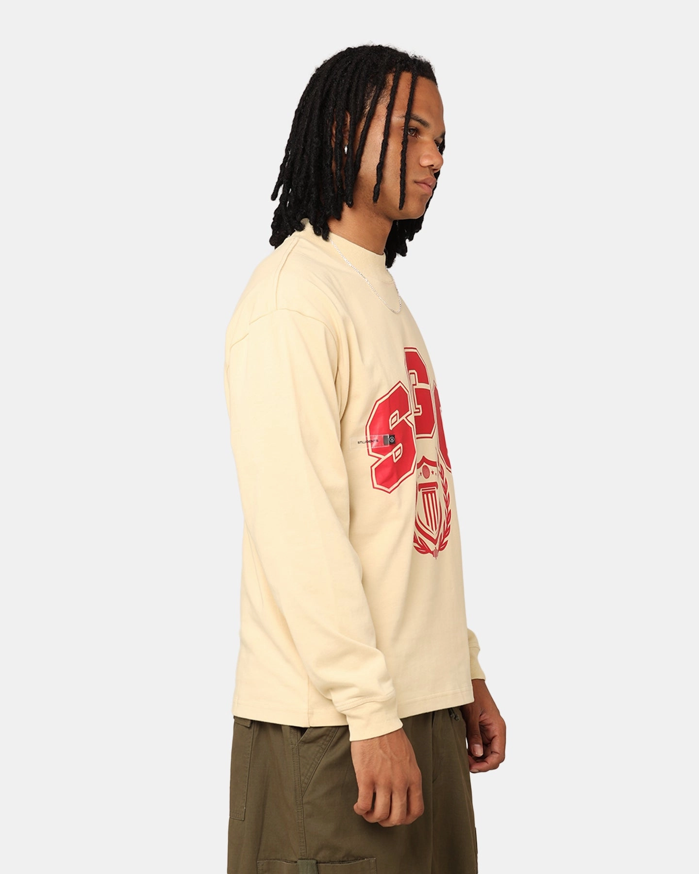 Students Golf Addington Long Sleeve Mock Neck T-Shirt Sand Anti Static Finish