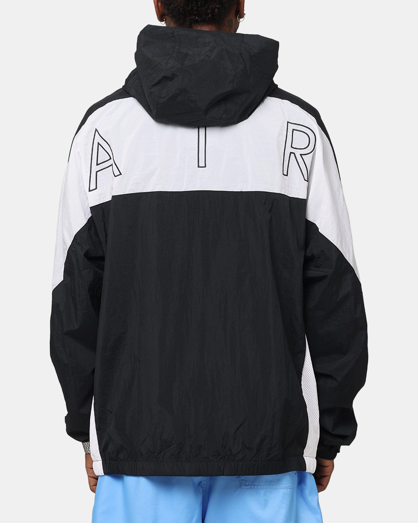 Nike Air Woven Jacket Black/White/White Affordable Wind Lock