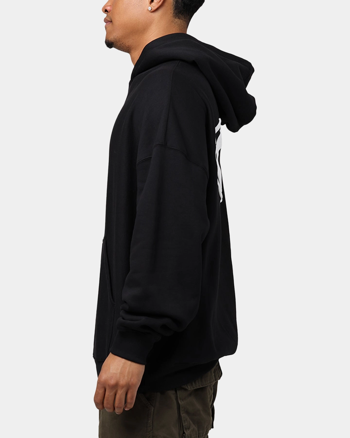 Carre C-Star Oversized Hoodie Black Non Restrictive Collar Publish