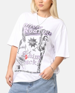 Trendy Comfort Wear Business Meeting Olivia Rodrigo Spill Her Guts T-Shirt White