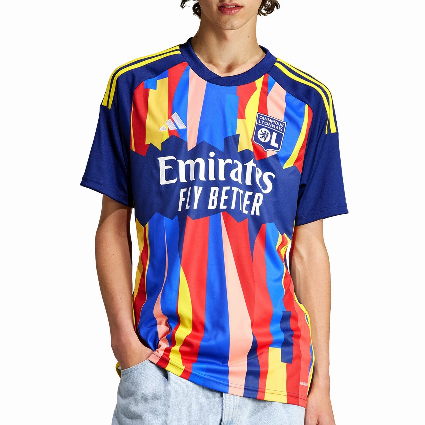 Olympique Lyon Third soccer jersey 2023/24 - Adidas Dust mite resistant Quick Dry Technology