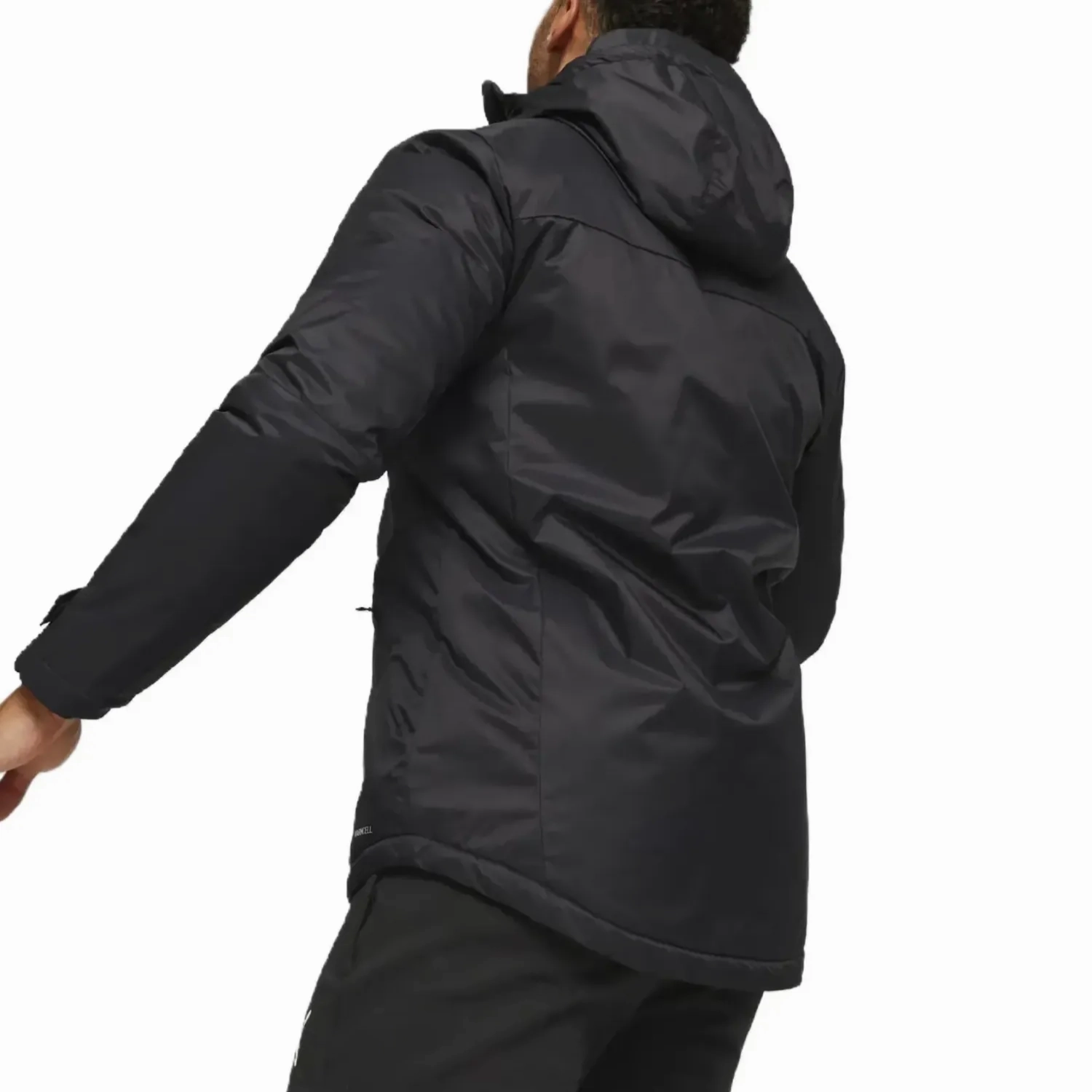 Mask Olympique Marseille black padded bench jacket 2023/24 - Puma