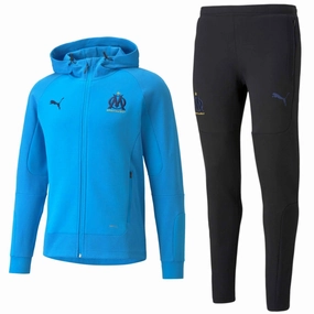 Olympique Marseille Casual hooded presentation tracksuit 2021/22 - Puma packaging venue