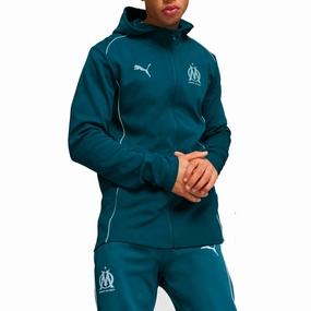 Breathable Design Olympique Marseille Casual hooded presentation tracksuit 2024/25 - Puma
