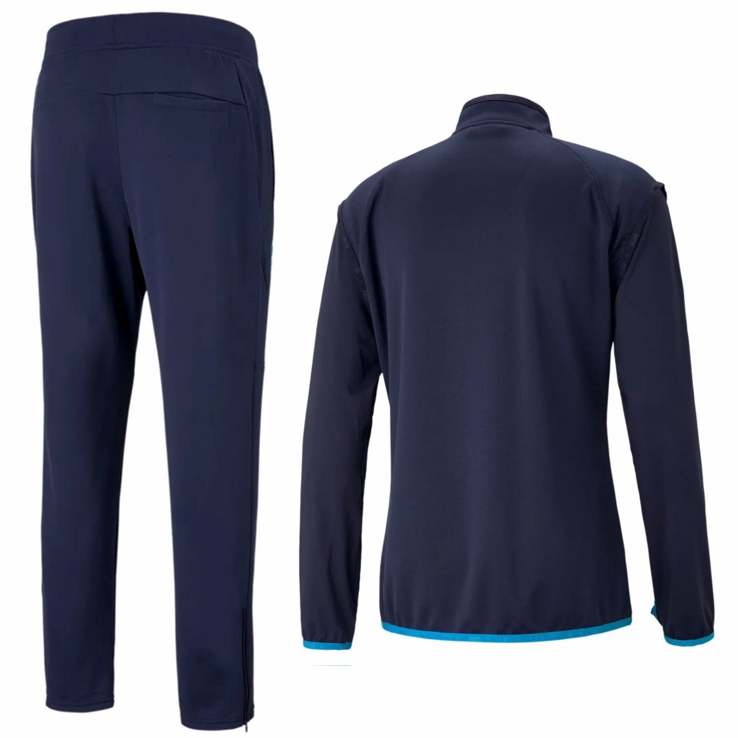 Olympique Marseille pre-match training technical tracksuit 2021 - Puma advertising Tear-resistant