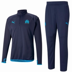 Olympique Marseille pre-match training technical tracksuit 2021 - Puma AthleticPerformance QuickCompressionRecovery