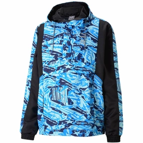 FlexFoamInserts marketing venue Olympique Marseille streetwear woven presentation jacket 2022 - Puma