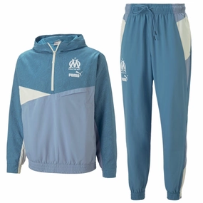 detail Beauty Olympique Marseille streetwear woven presentation tracksuit 2023 - Puma