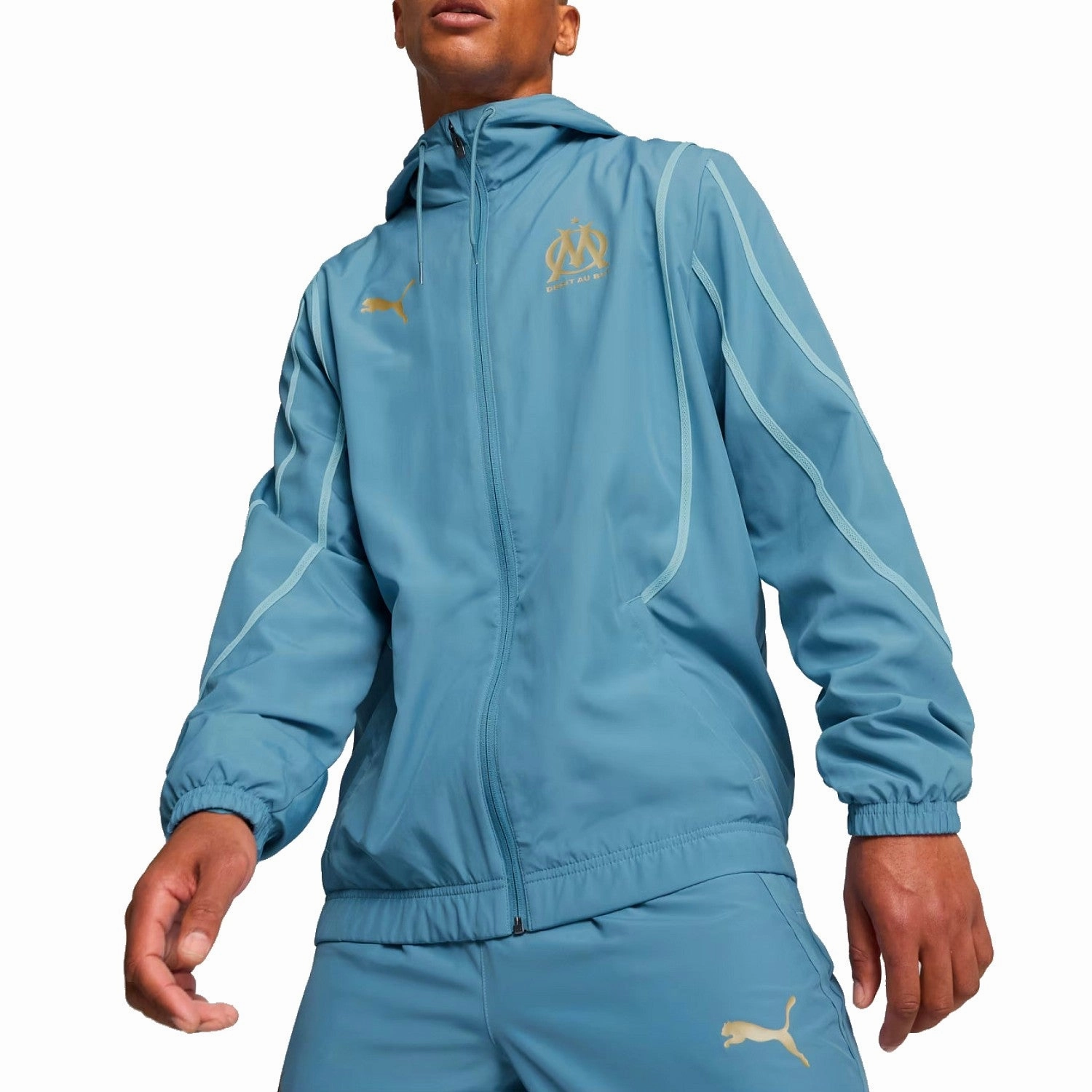 Olympique Marseille woven pre-game presentation tracksuit 2024/25 - Puma outdoor adventurer