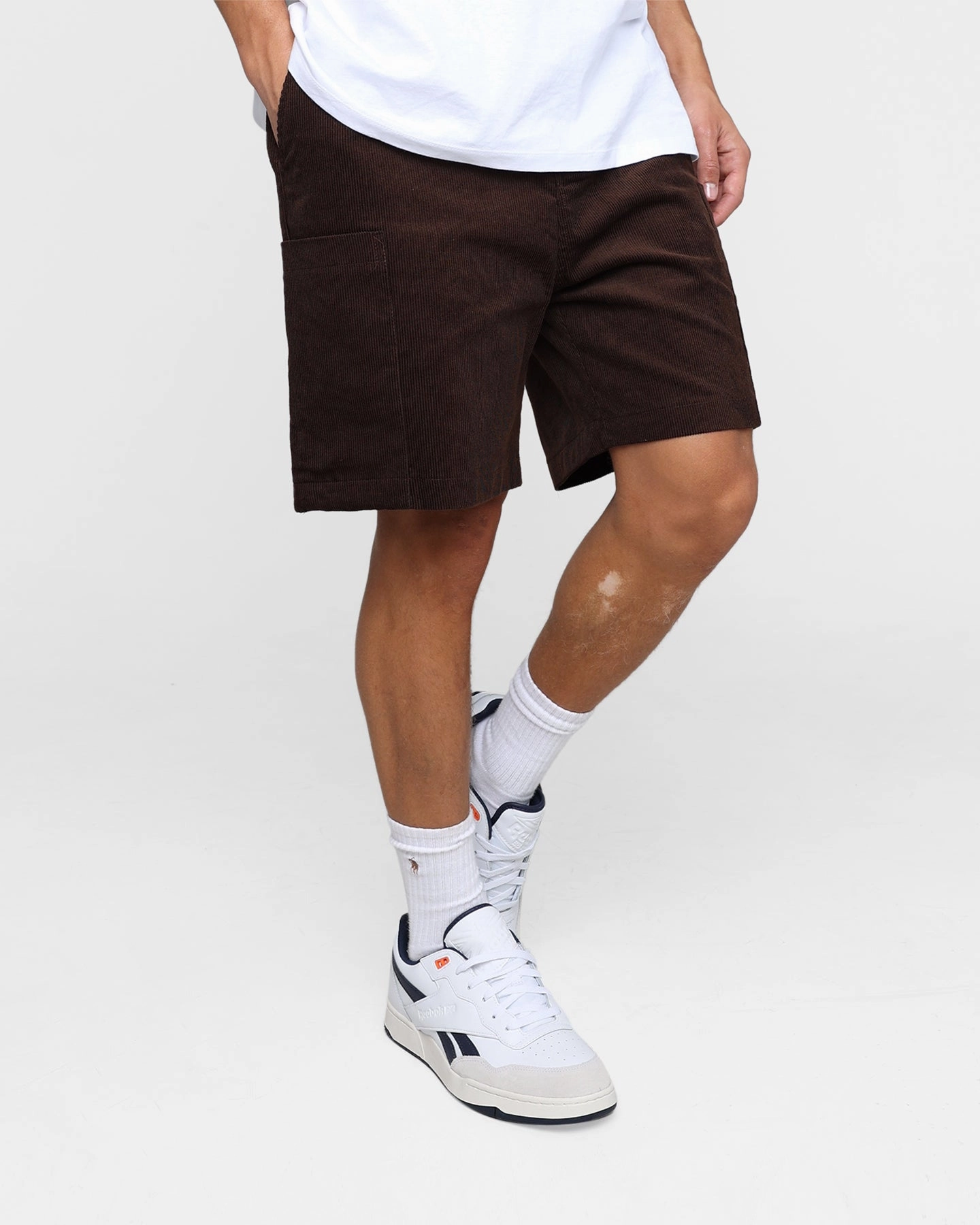 XXIII Jason Corduroy Shorts Brown Breathable Cut