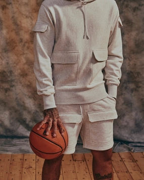 Carre Dominateur Cargo Shorts White Anti Pill Surface