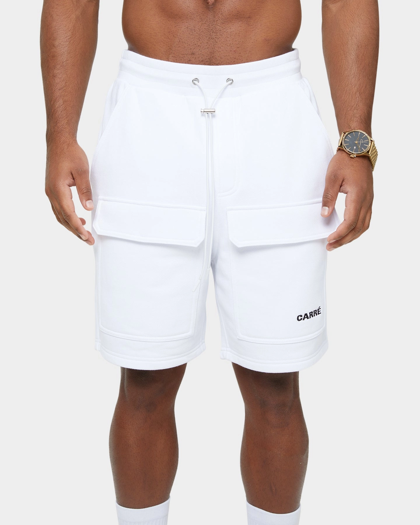 Carre Dominateur Cargo Shorts White winter shorts
