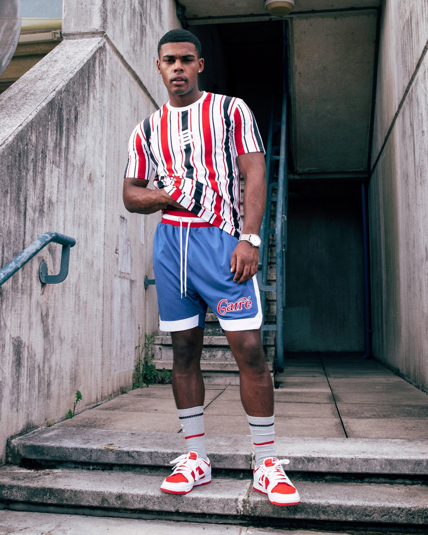 Moisture Wicking Fabric colorfast Carre Volle Ball Short Blue