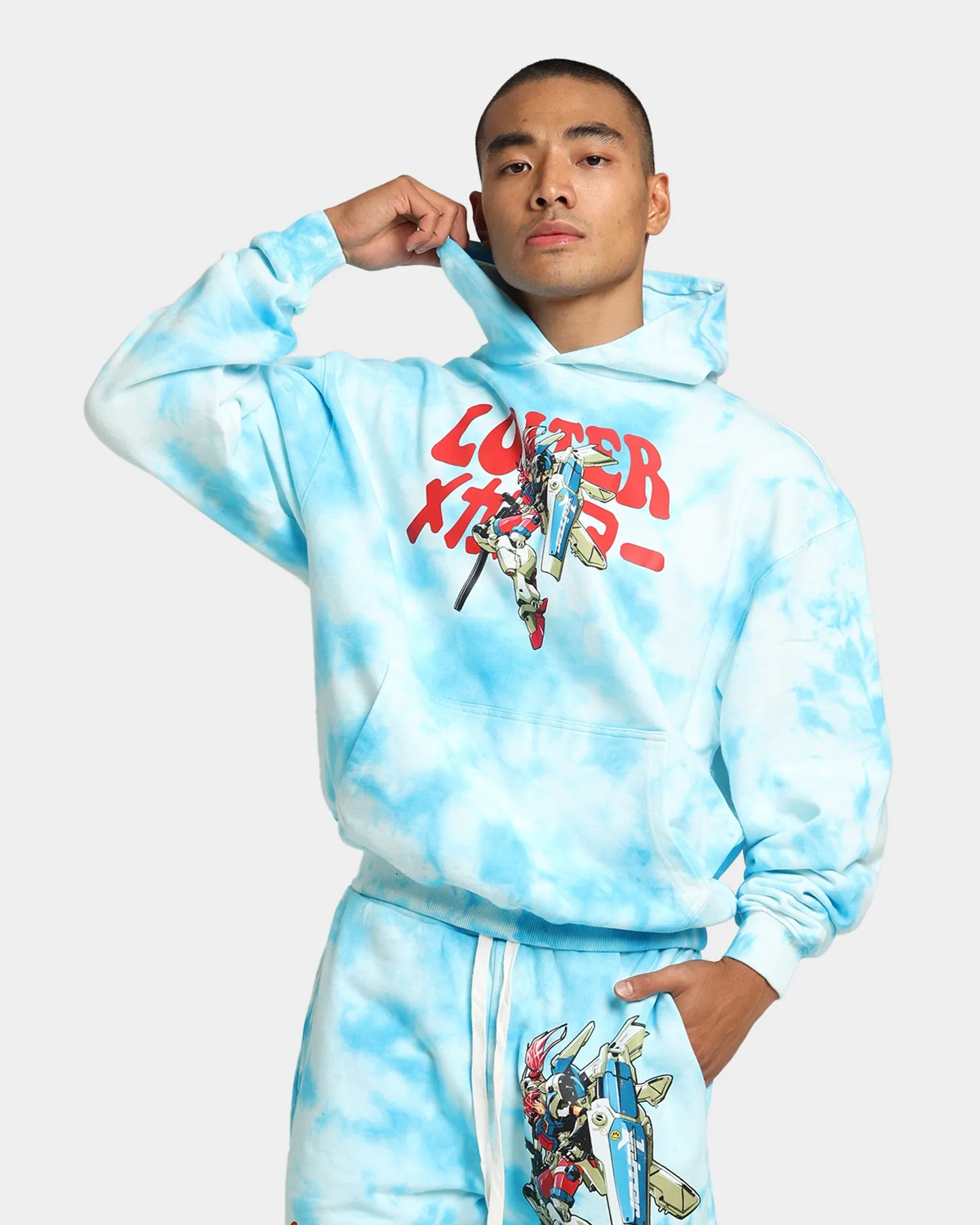 Clue Loiter Eternal Tie Dye Hoodie Blue