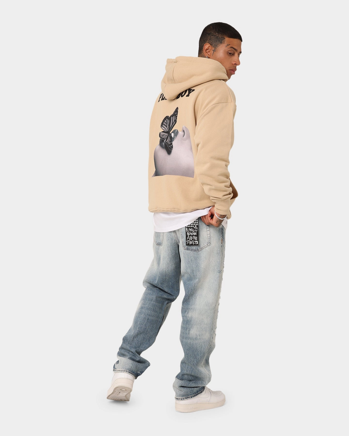 Lightweight Outerwear Limited Edition Playboy November '13 Monotone Hoodie Tan