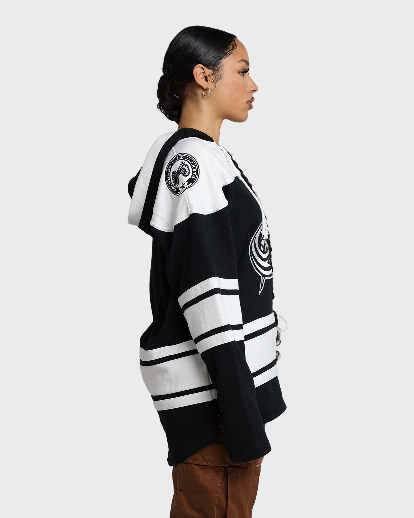 47 Brand Columbus Blue Jackets Superior Lacer Hoodie Jet Black Benefit