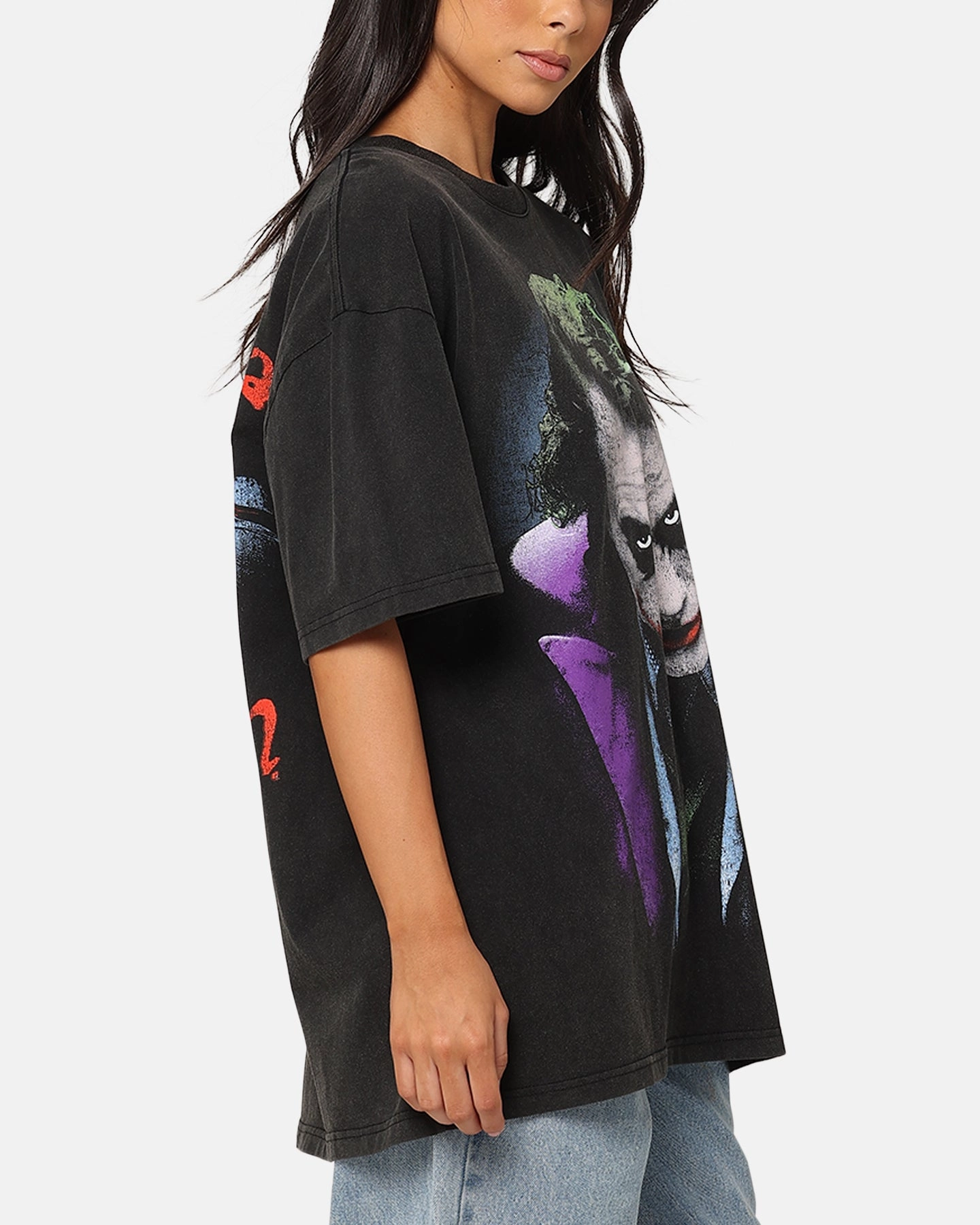 Outdoor Outfit Style American Thrift X DC Batman The Joker Magic Trick Heavy T-Shirt Vintage Black