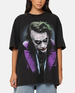 American Thrift X DC Batman The Joker Magic Trick Heavy T-Shirt Vintage Black Sweat Absorbent Comfy Essentials