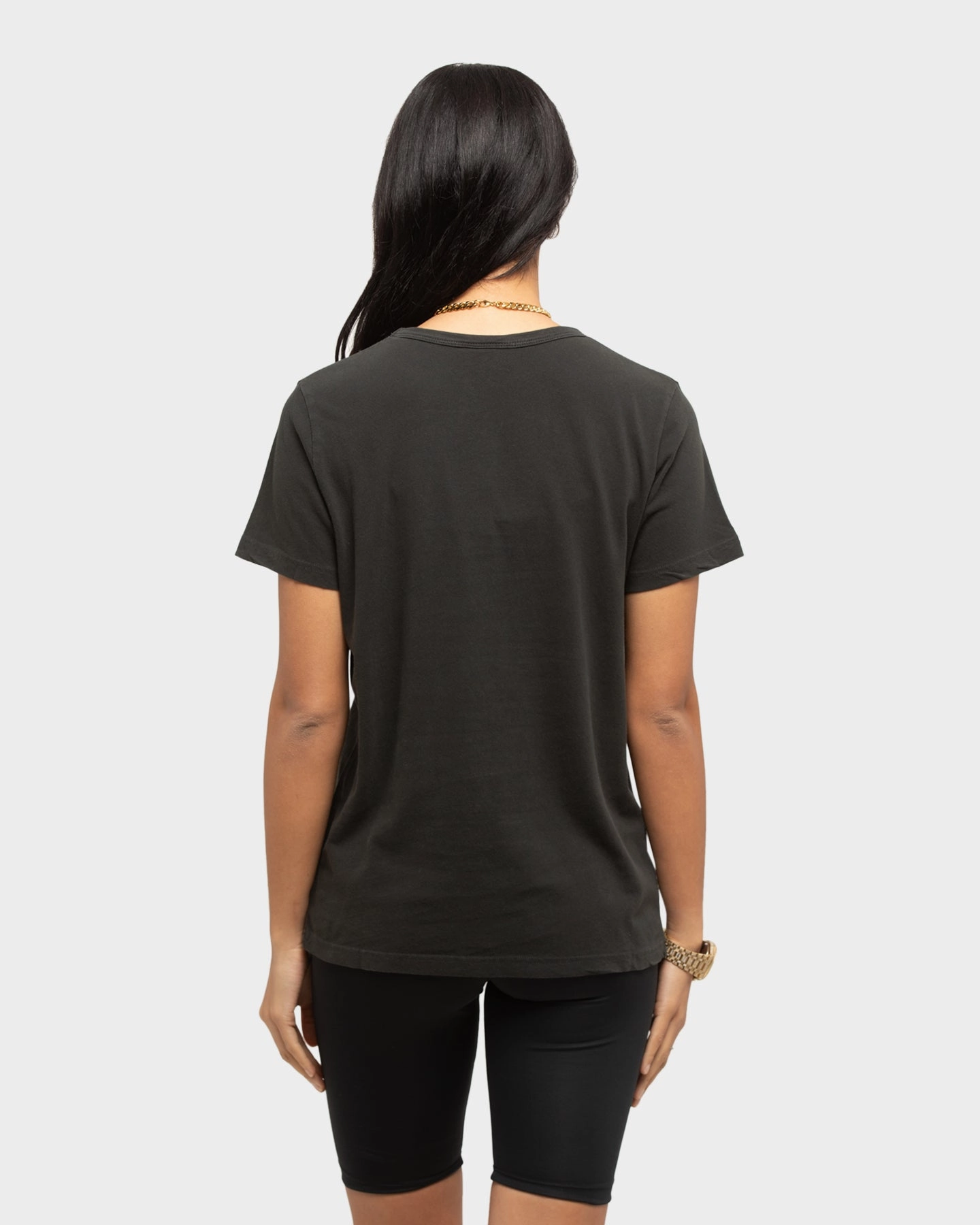 Majestic Athletic Women's Carolina Panthers Vintage NFL Team T-Shirt Black Cozy and Comfortable Chic Casual Wear