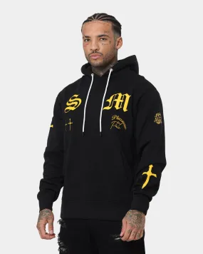 Saint Morta Graveyard Hoodie Black/Gold BreathableTechnology Fashionable Outerwear