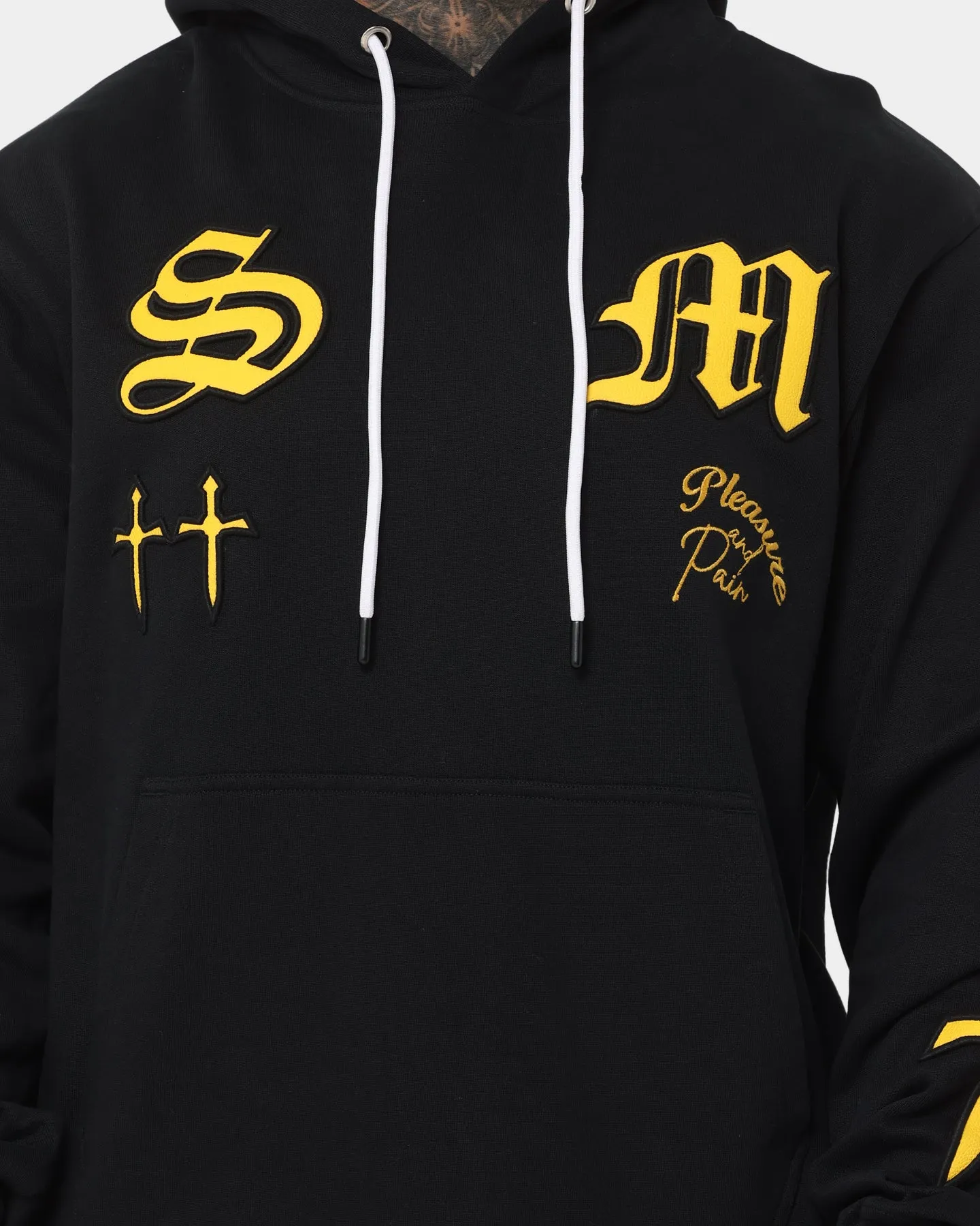Saint Morta Graveyard Hoodie Black/Gold Poise Stylish Insulation