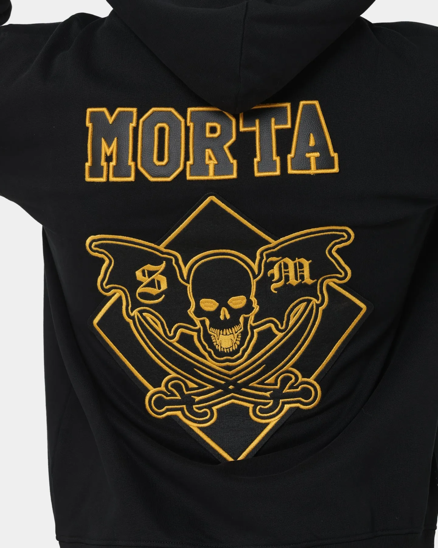 Saint Morta Graveyard Hoodie Black/Gold Last OversizedFit