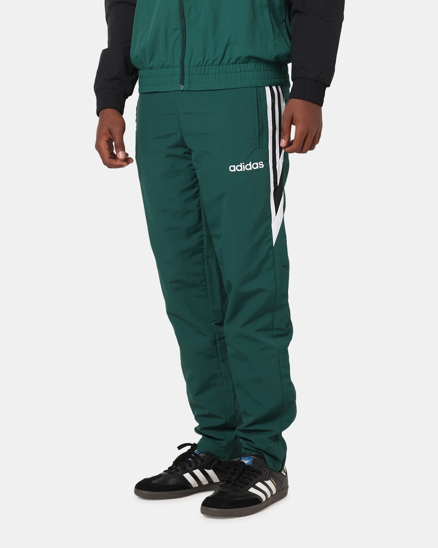 Adidas Track Pants Collegiate Green Comfort Style No Gap Waistband