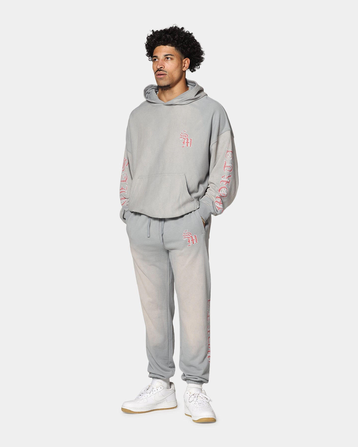 Eland like Saint Morta Hardcore Boxy Hoodie Sunfade Grey