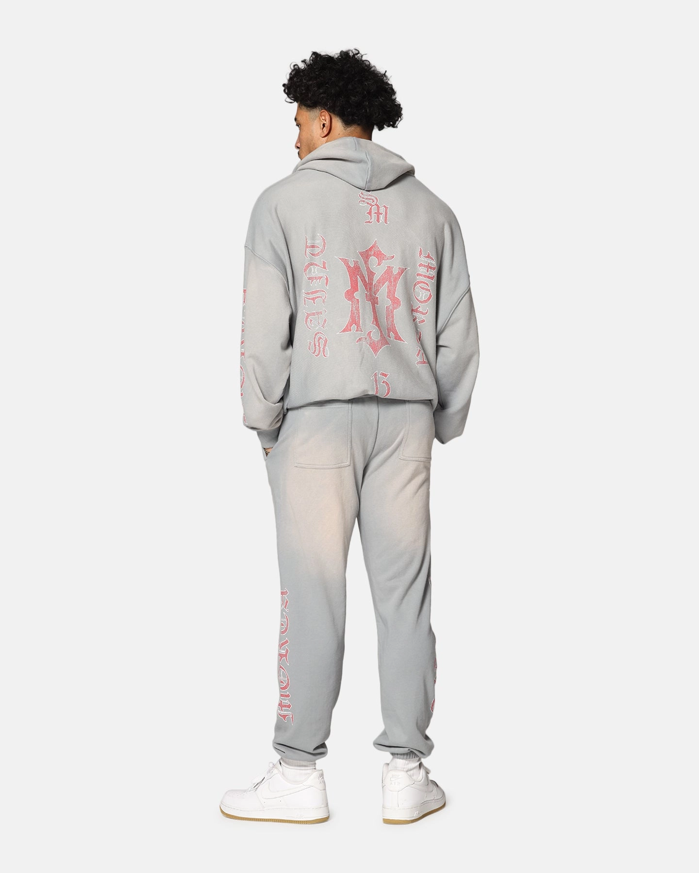 All Purpose Matted look Saint Morta Hardcore Boxy Hoodie Sunfade Grey