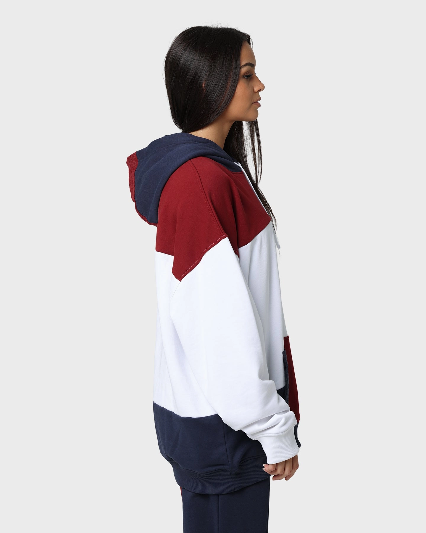 Ergonomic Tailoring Tommy Jeans TJM Reverse Colorblock Hoodie Twilight Navy/Maroon
