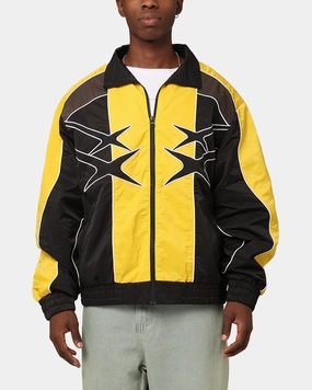 Loiter Paradise Track Jacket Black/Yellow Secure Flexible Zipper System