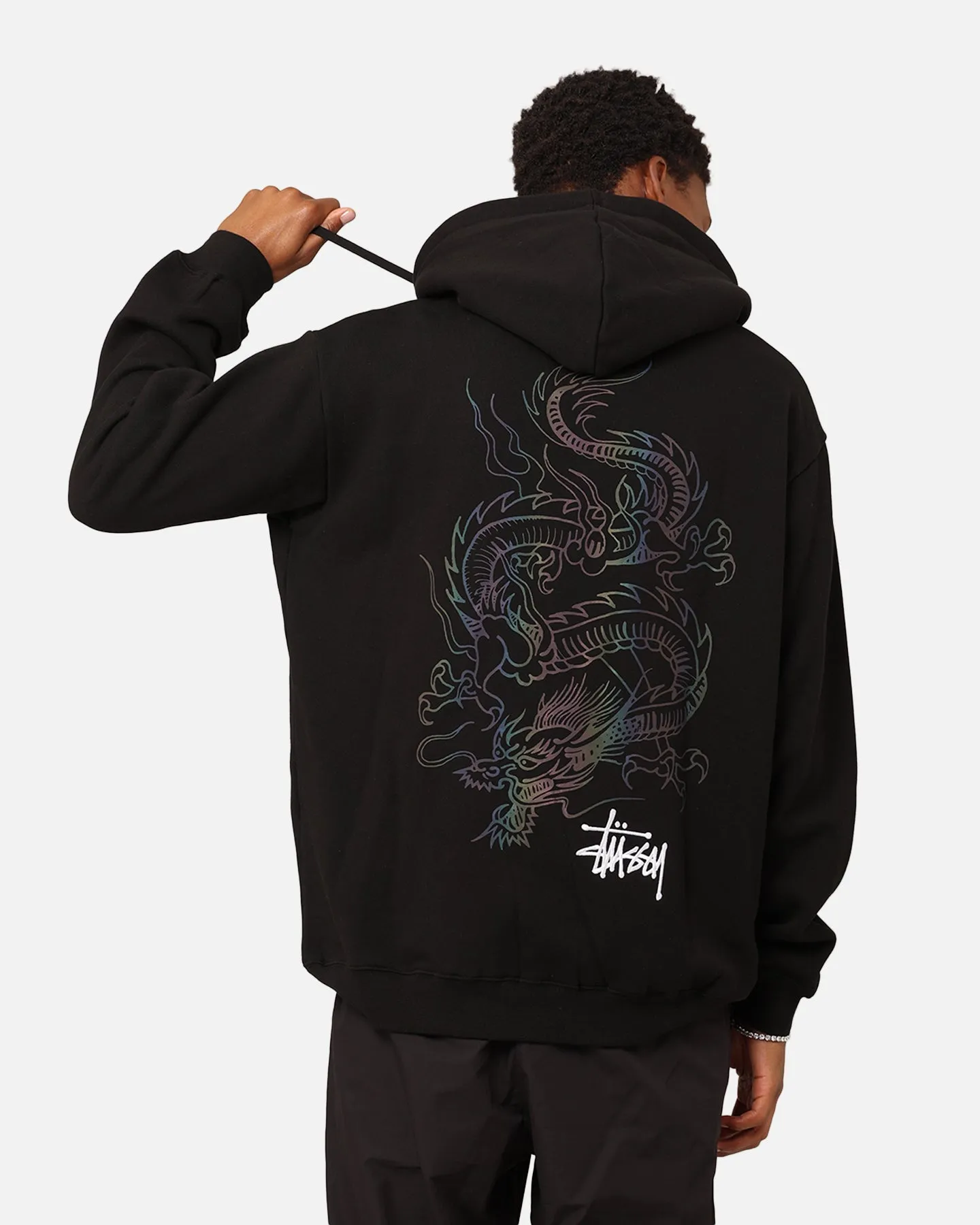 St??ssy UV Dragon Hoodie Pigment Black Innovate