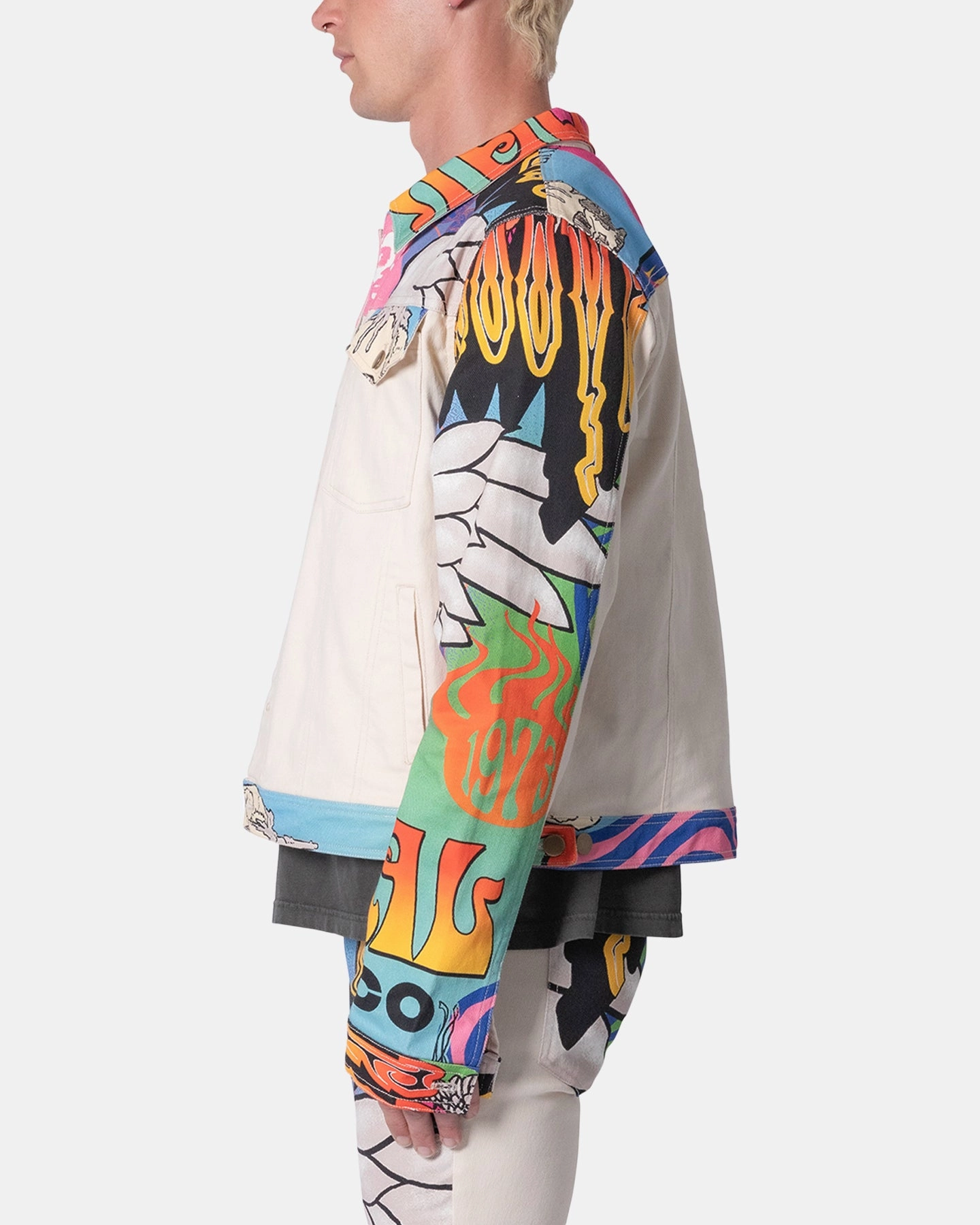 MNML Festival Trucker Jacket Multi Tailored Silhouette