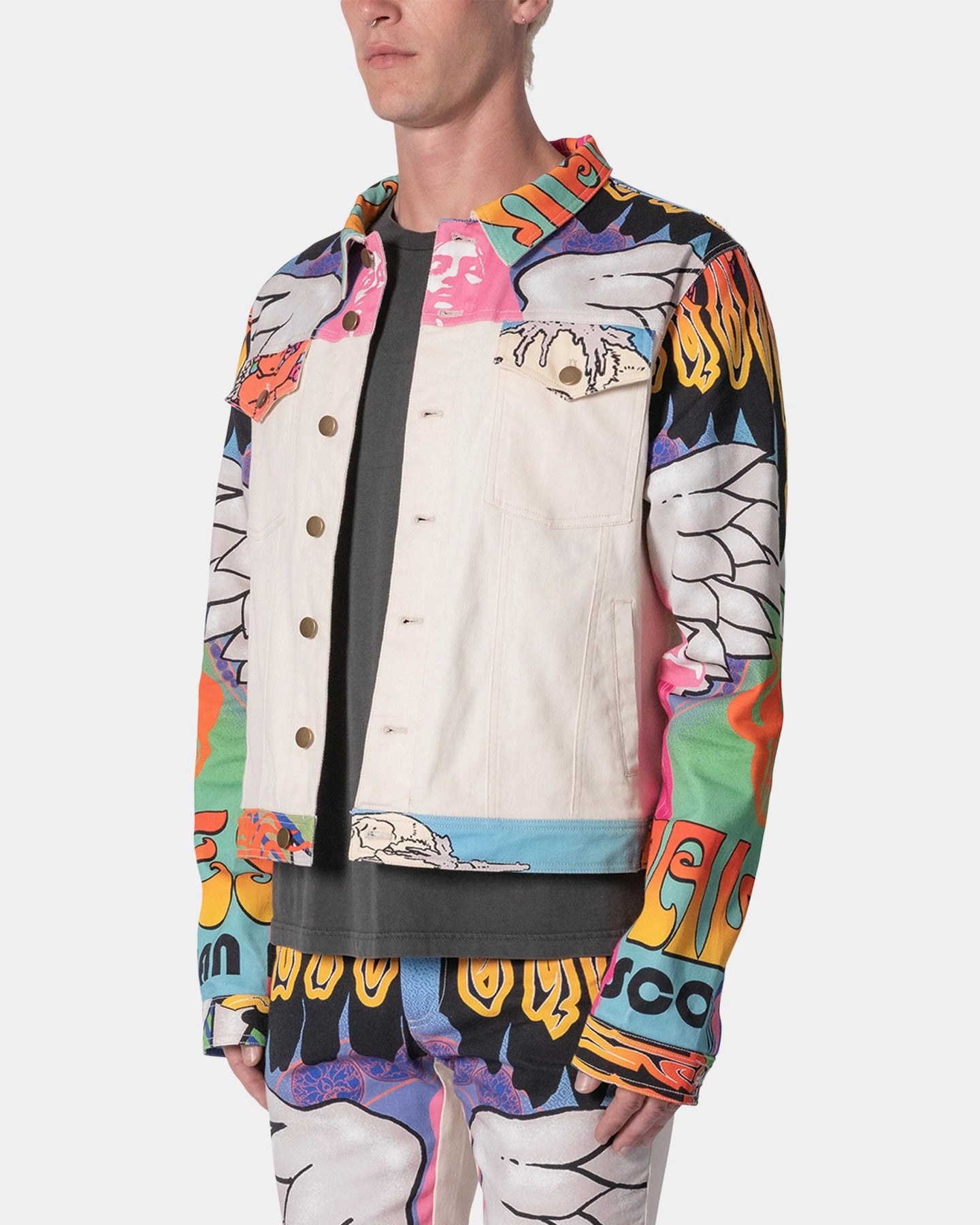 Conquer MNML Festival Trucker Jacket Multi
