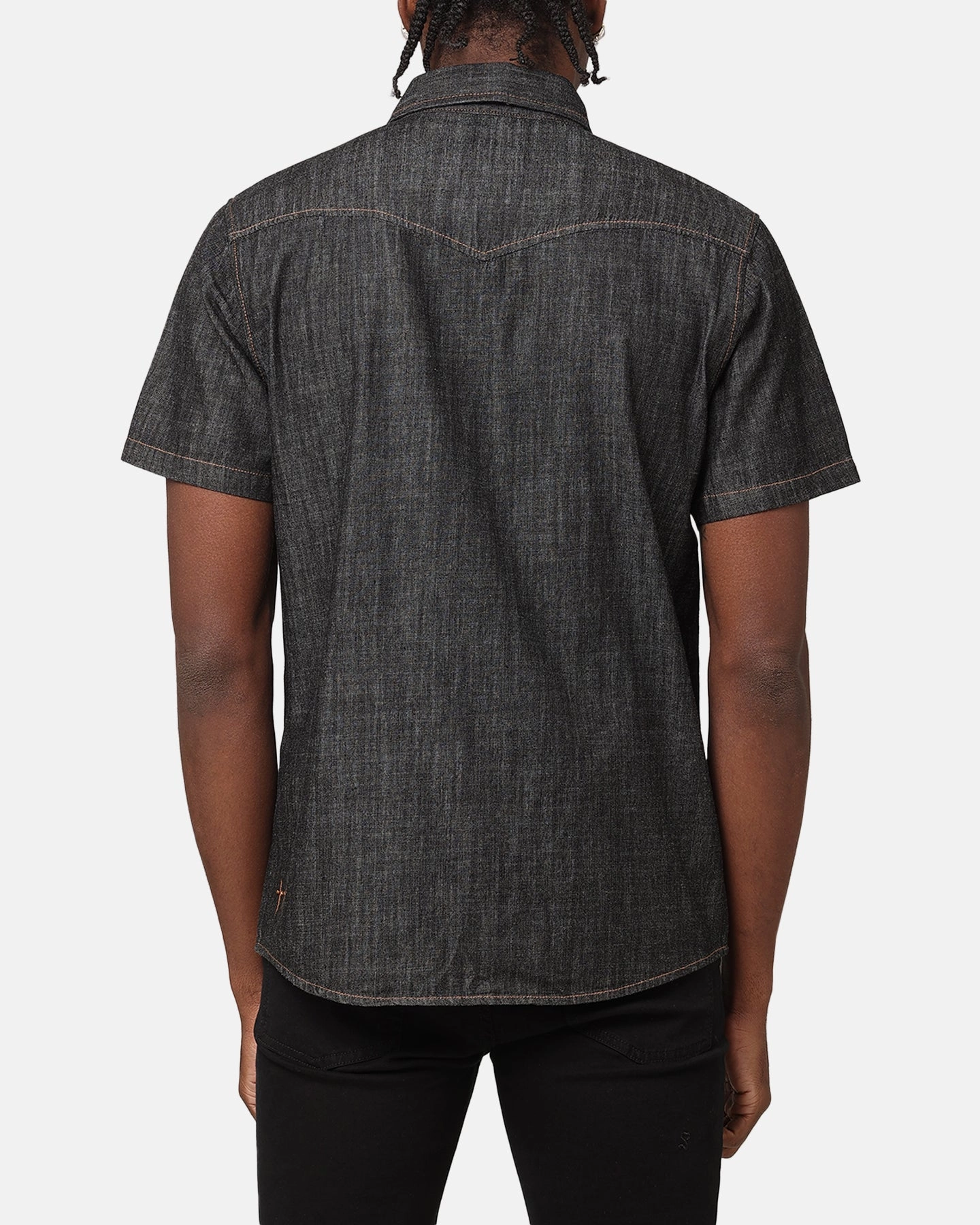 Saint Morta Rodeo Denim Shirt Black Refined Aesthetic Travel Essential