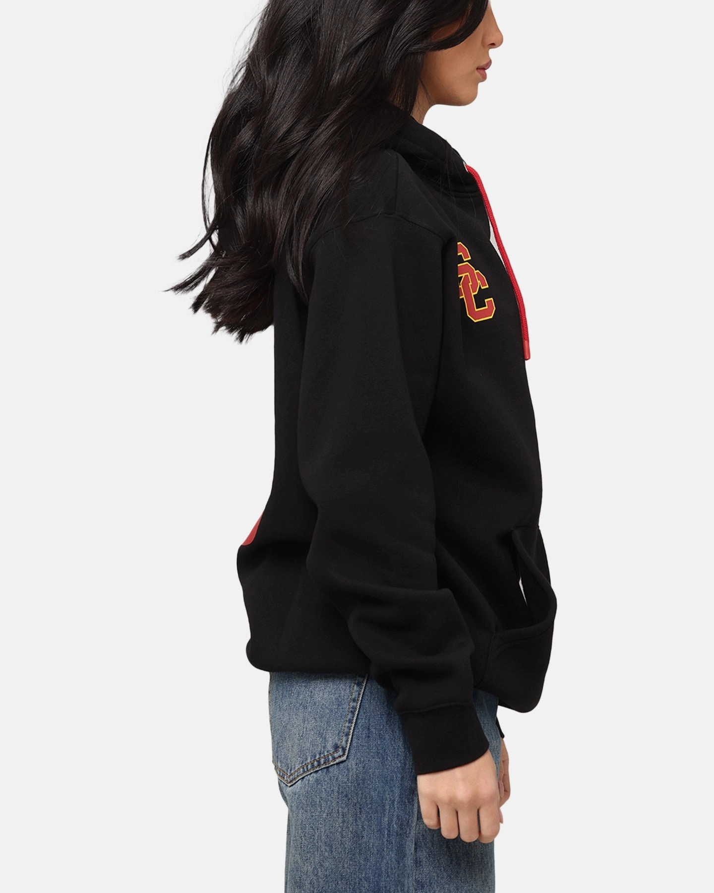 Overtime USC Trojans Fight On Hoodie Black Stretchable Panels