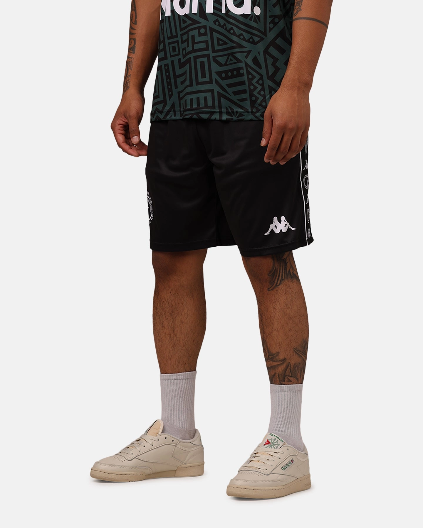 Tagless label Overtime X Kappa Brooklyn Shorts Black