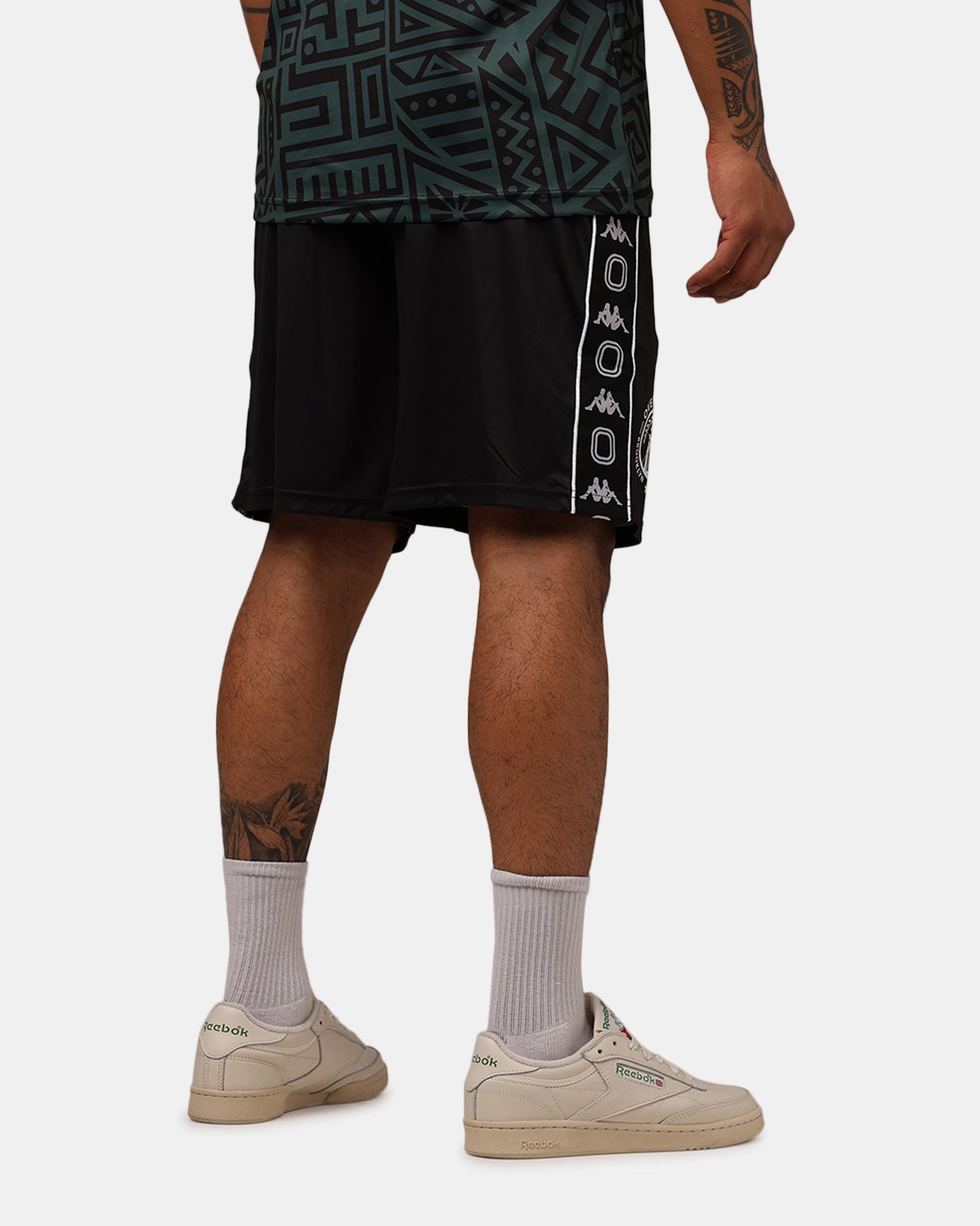 Overtime X Kappa Brooklyn Shorts Black Ultra Lightweight Build