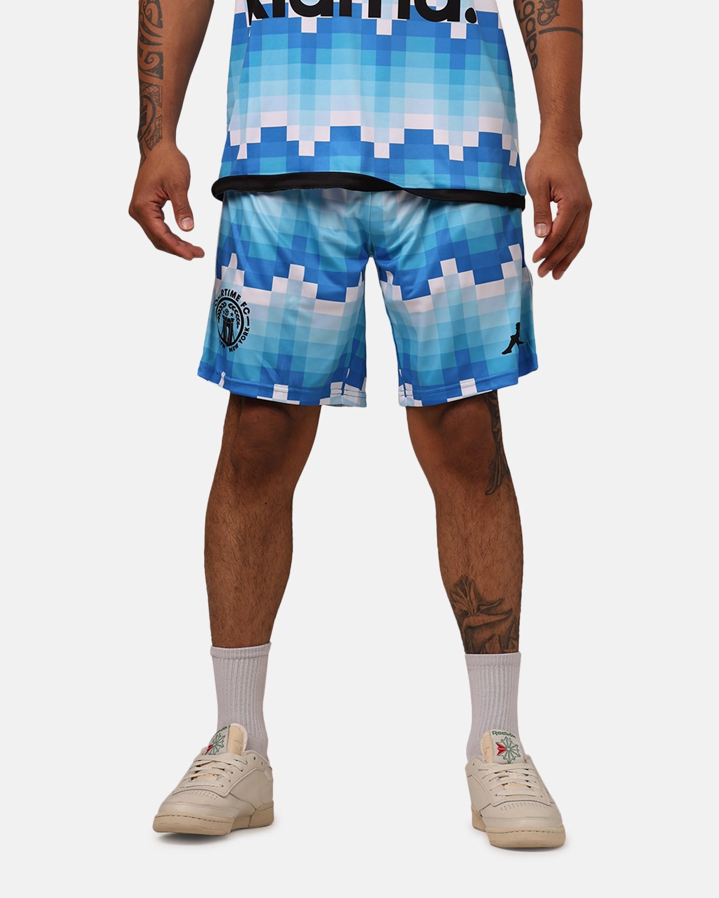 Overtime X Kappa Brooklyn Shorts Blue Zero Bulk Packaging Home Wear