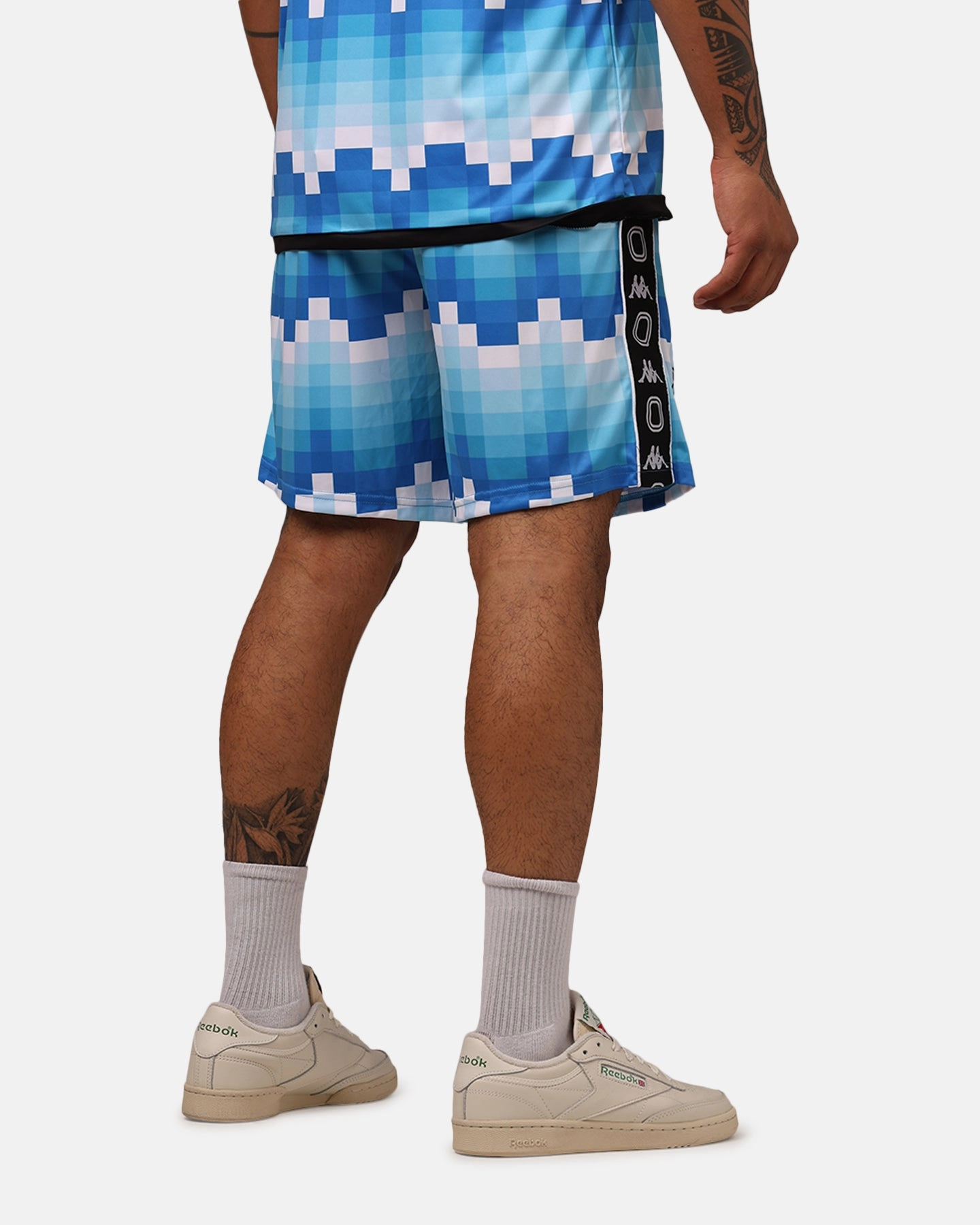 Overtime X Kappa Brooklyn Shorts Blue Sporty Casual Heat Ready